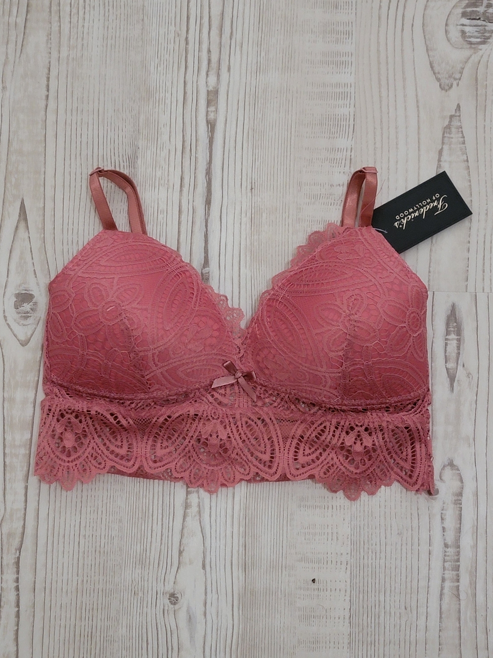 Frederick's of Hollywood Finley Lace  Bralette Large Romantic Feminine Soft Girl